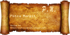 Petra Margit névjegykártya